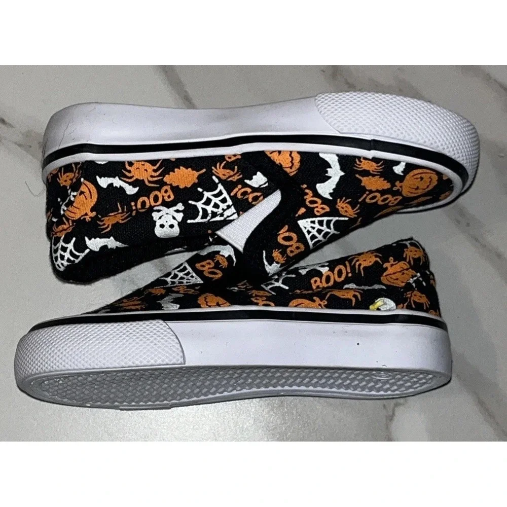Tommy Bahama Toddler 6 Halloween Slip-On Canvas Shoes‎ Glow-in-the-Dark Pumpkin